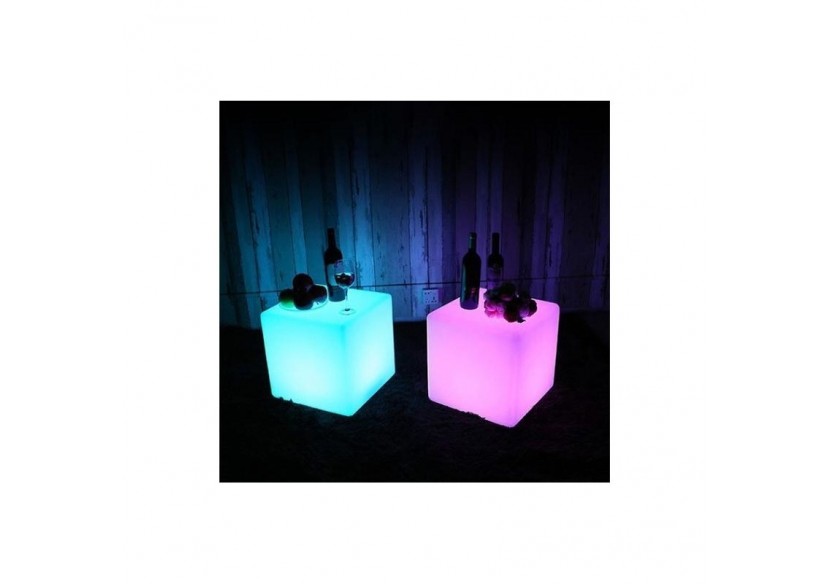 Cube lumineux LED RGBW sans fil 35cm IP65 - MU1002 - Barcelona LED