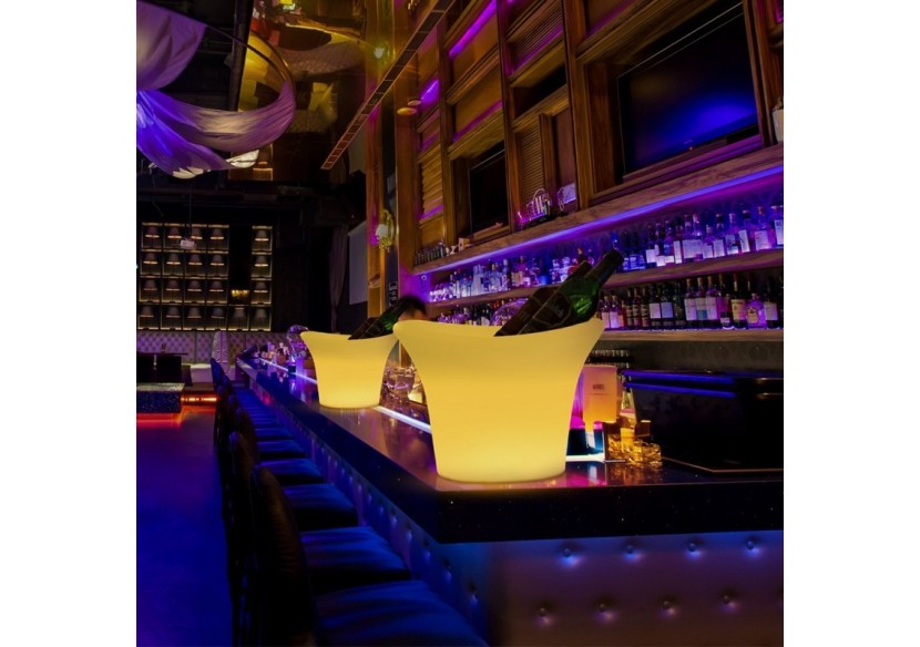 Seau à bouteilles lumineux LED RGBW sans fil IP65 - MU3003 - Barcelona LED