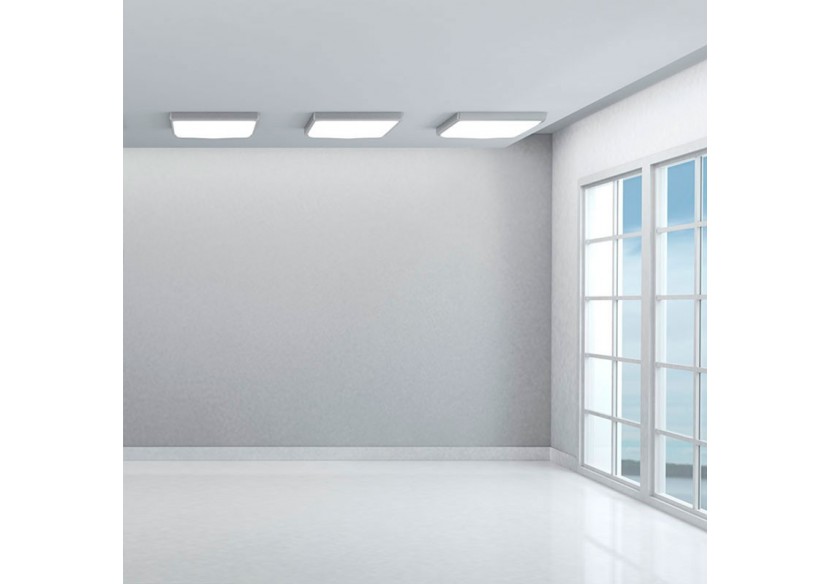 Panneau LED 60x60 en saillie extra-plat CCT- Dimmable à télécommande-40W-Avec KIT de montage - B4292-CCT - Barcelona LED Panneau LED 60x60 en saillie extra-plat CCT- Dimmable à télécommande-40W-Avec KIT de montage - B4292-CCT - Barcelona LED