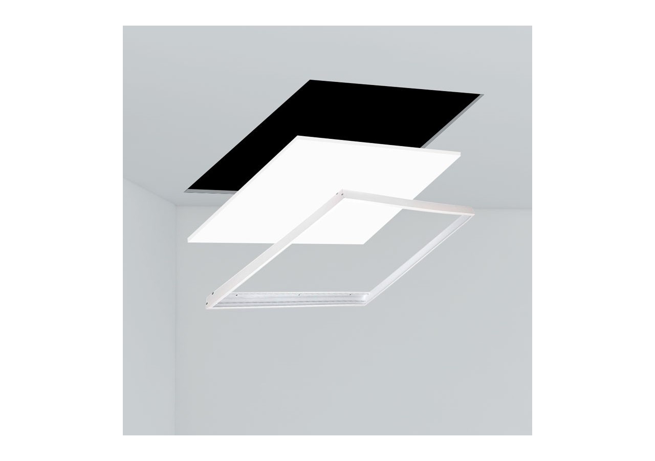 Panneau LED 60x60 en saillie extra-plat CCT- Dimmable à télécommande-40W-Avec KIT de montage - B4292-CCT - Barcelona LED