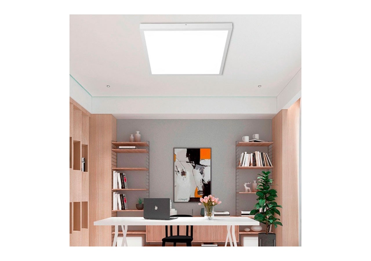 Panneau LED 60x60 en saillie extra-plat CCT- Dimmable à télécommande-40W-Avec KIT de montage - B4292-CCT - Barcelona LED