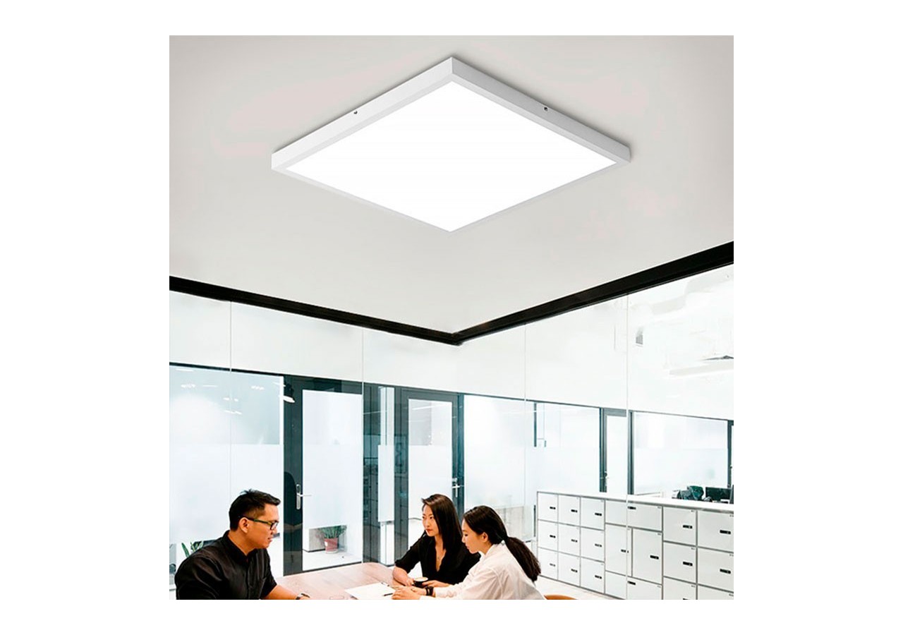 Panneau LED 60x60 en saillie extra-plat CCT- Dimmable à télécommande-40W-Avec KIT de montage - B4292-CCT - Barcelona LED