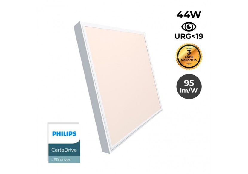 Panneau LED 60x60 en saillie extra-plat-Driver PHILIPS-44W-UGR19-avec KIT de montage - B4292-UGR19-BC - Barcelona LED Panneau LED 60x60 en saillie extra-plat-Driver PHILIPS-44W-UGR19-avec KIT de montage - B4292-UGR19-BC - Barcelona LED