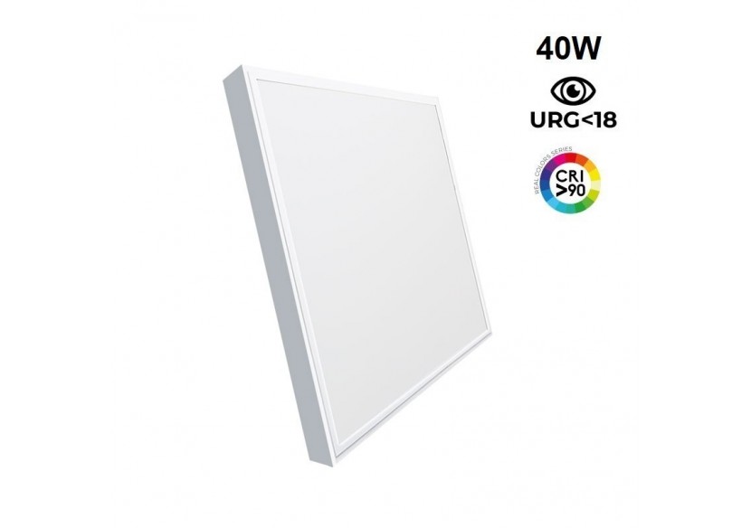 Panneau LED 60x60 en saillie extra-plat-Driver OSRAM-40W-UGR18-IRC90-Avec KIT de montage - B4292-UGR18-BN - Barcelona LED Panneau LED 60x60 en saillie extra-plat-Driver OSRAM-40W-UGR18-IRC90-Avec KIT de montage - B4292-UGR18-BN - Barcelona LED
