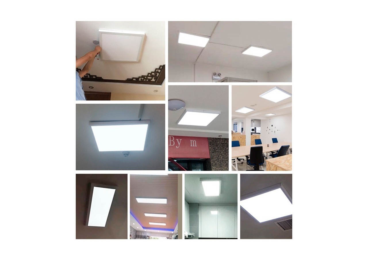 Panneau LED 60x60 en saillie extra-plat-Driver OSRAM-40W-UGR18-IRC90-Avec KIT de montage - B4292-UGR18-BN - Barcelona LED