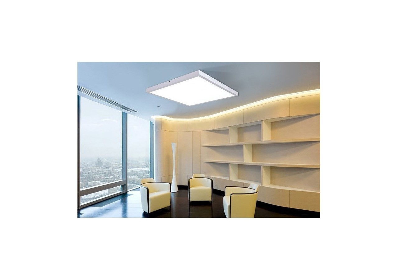 Panneau LED 60x60 en saillie extra-plat-Driver OSRAM-40W-UGR18-IRC90-Avec KIT de montage - B4292-UGR18-BN - Barcelona LED