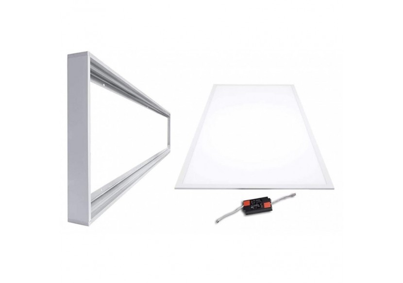 Panneau LED 120x60 en saillie extra-plat-Driver Philips-72W-UGR19-Avec KIT de montage - B4291-BF - Barcelona LED Panneau LED 120x60 en saillie extra-plat-Driver Philips-72W-UGR19-Avec KIT de montage - B4291-BF - Barcelona LED