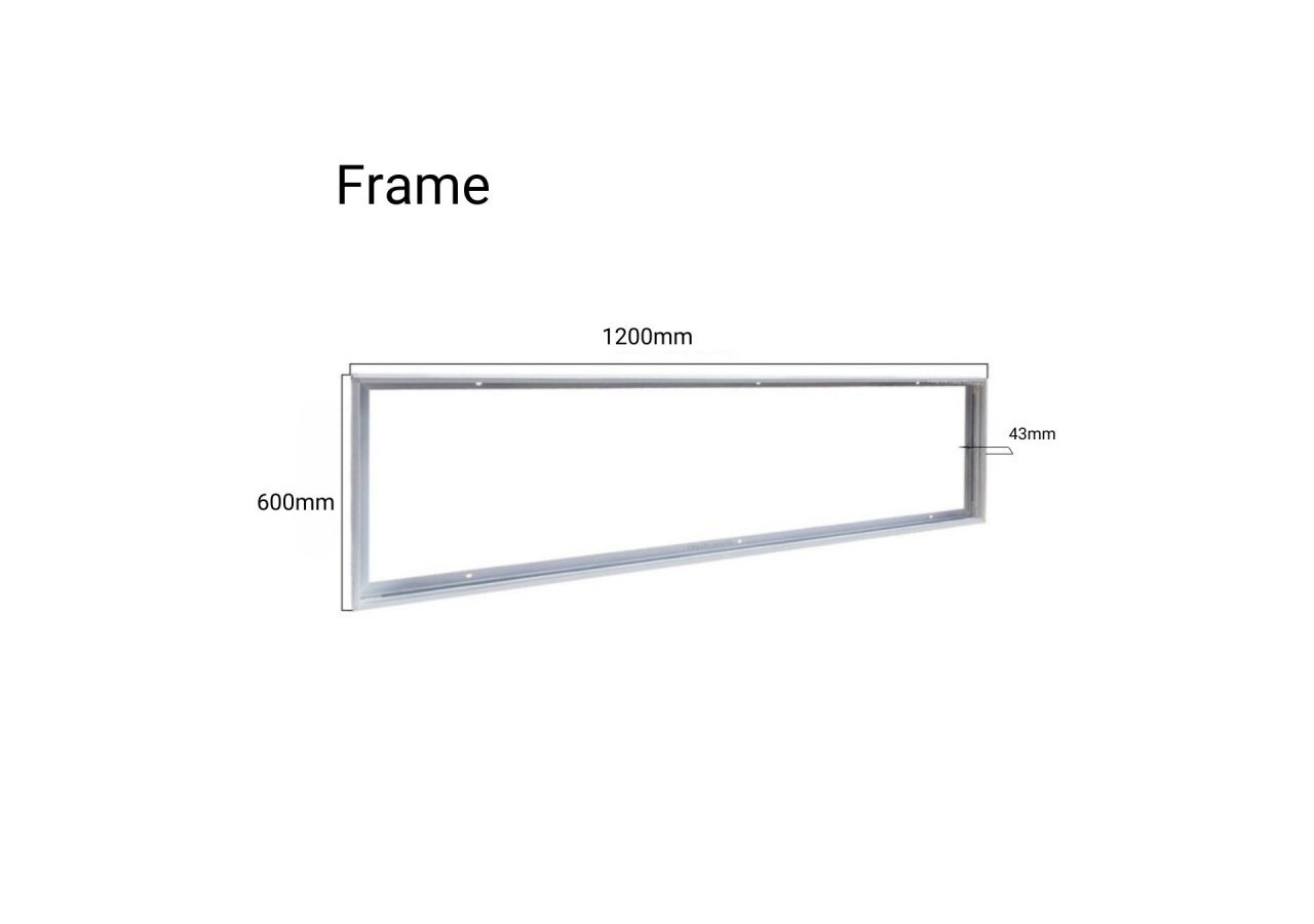 Panneau LED 120x60 en saillie extra-plat-Driver Philips-72W-UGR19-Avec KIT de montage - B4291-BF - Barcelona LED