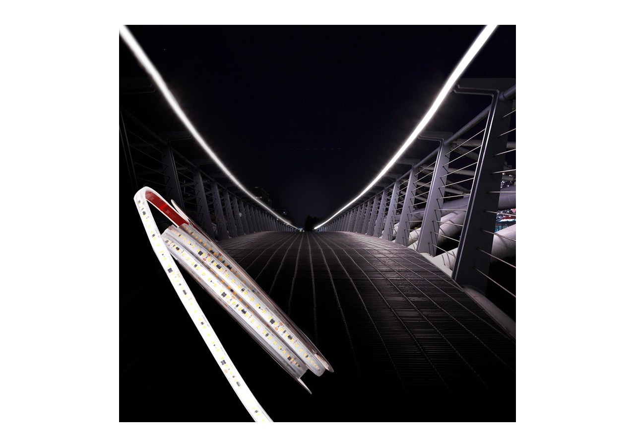 Ruban LED 230V 75W (600xSMD2835) 12mm IP67 Rouleau de 5 mètres - B1535-BF - Barcelona LED