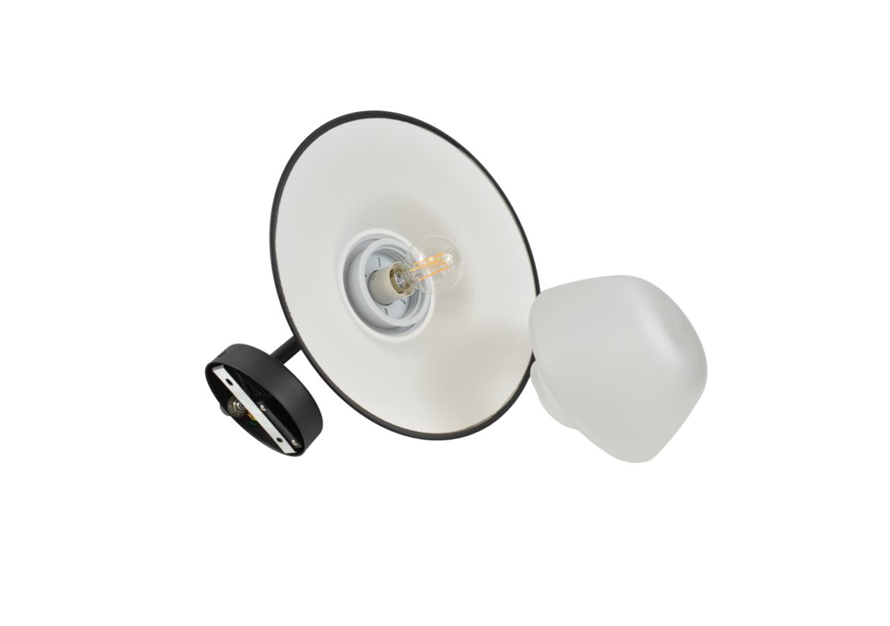 Applique murale extérieur "Hat" IP44 E27 - L1558-G - Barcelona LED