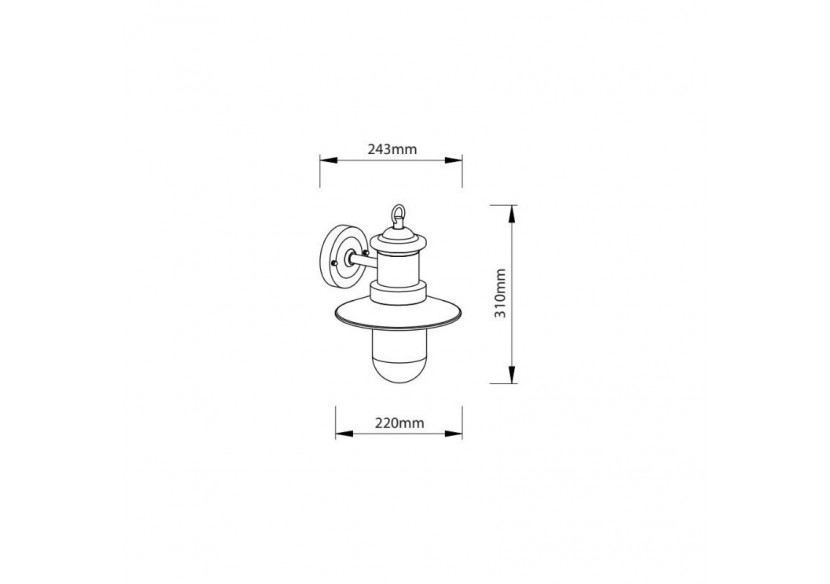 Applique murale extérieur "Sea" IP44 E27 - L1557-VE - Barcelona LED Applique murale extérieur "Sea" IP44 E27 - L1557-VE - Barcelona LED
