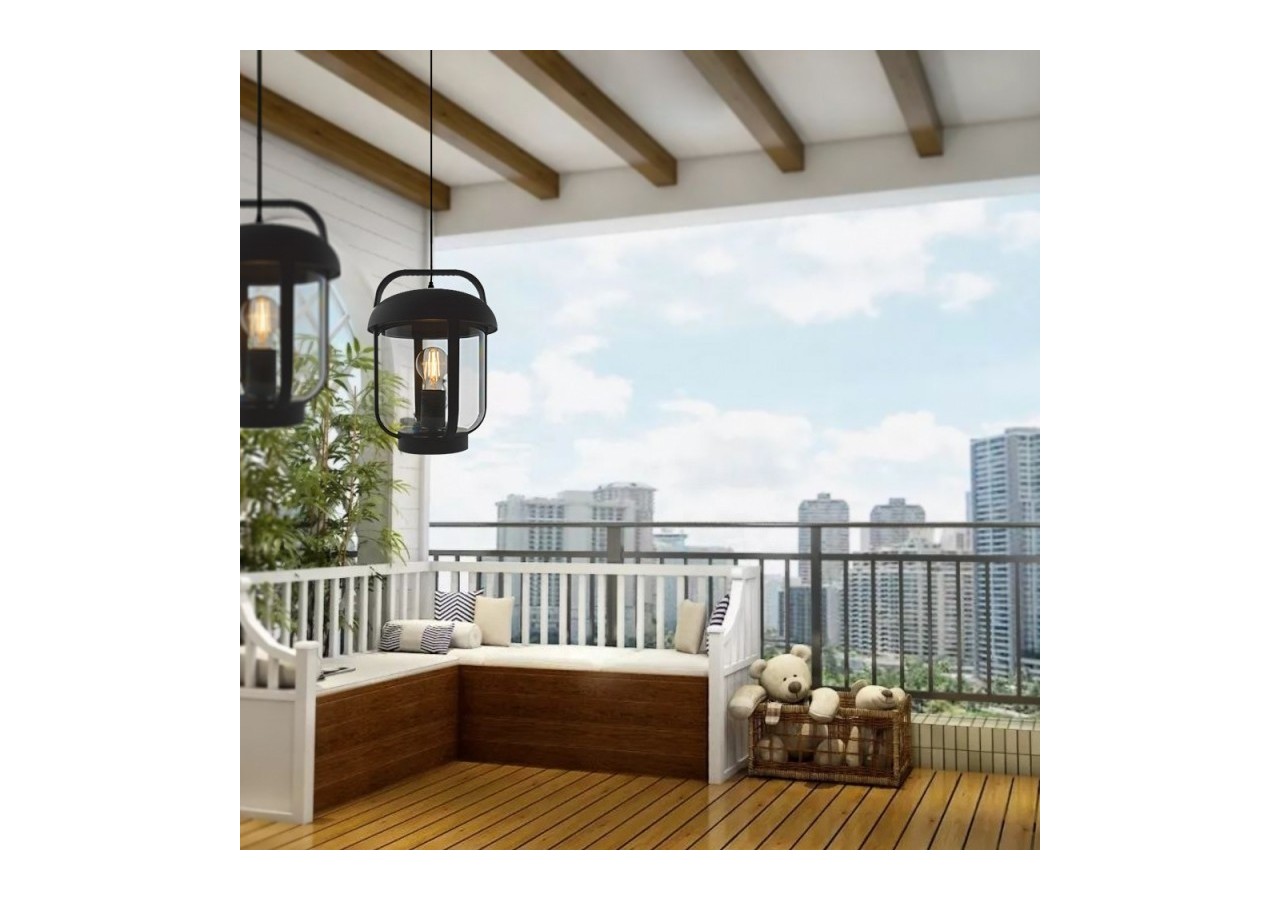 Suspension extérieur "Serène" IP54 E27 - L1560-N - Barcelona LED