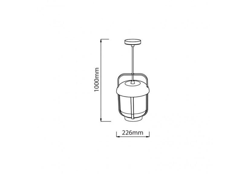 Suspension extérieur "Serène" IP54 E27 - L1560-N - Barcelona LED Suspension extérieur "Serène" IP54 E27 - L1560-N - Barcelona LED