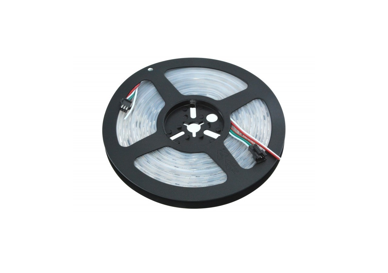 Ruban LED intelligent IC RGB 12V DC-14,4 W/m-IP65-60 LED/m-Largeur 10mm-5 mètres - B1575RGB - Barcelona LED