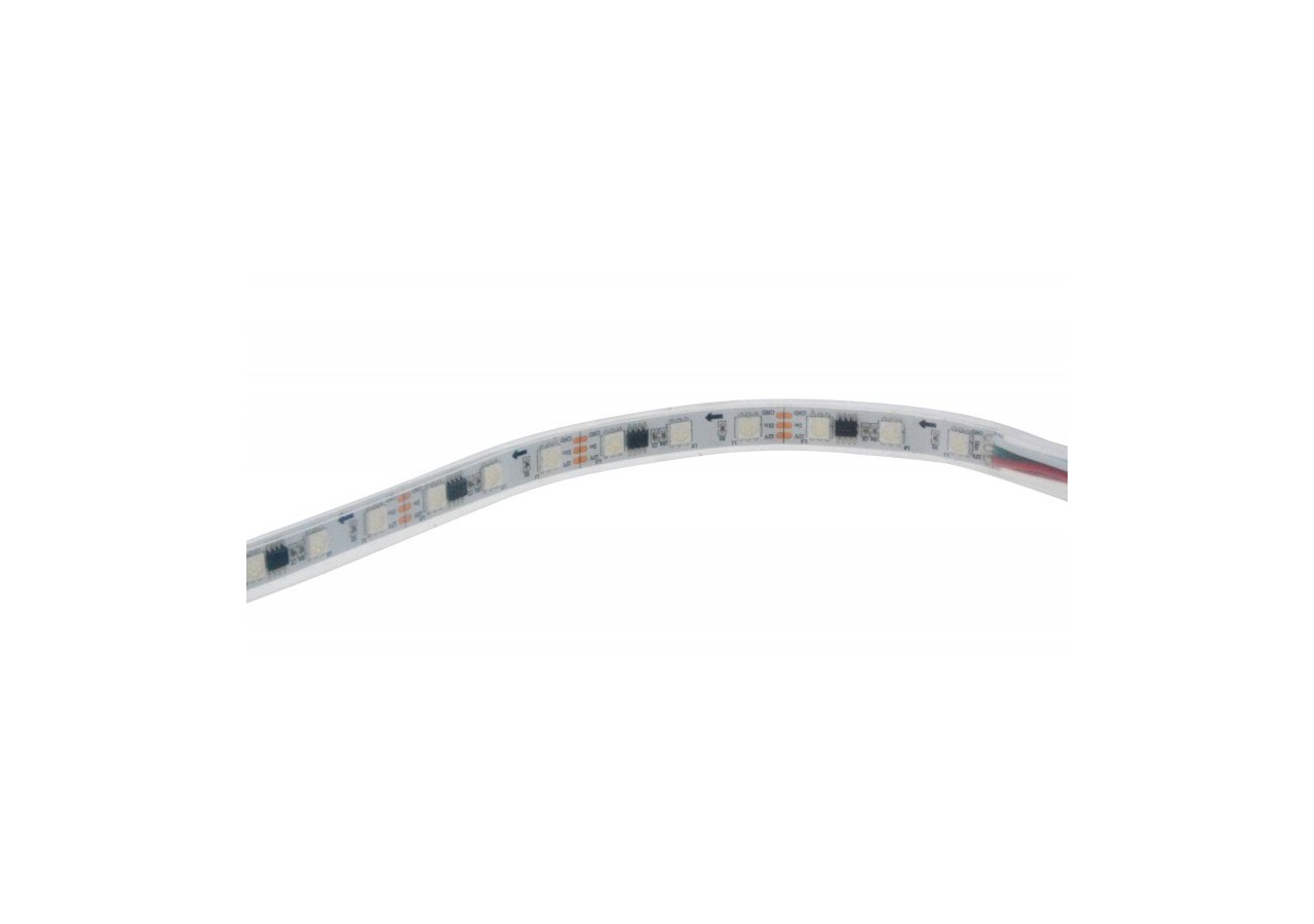 Ruban LED intelligent IC RGB 12V DC-14,4 W/m-IP65-60 LED/m-Largeur 10mm-5 mètres - B1575RGB - Barcelona LED