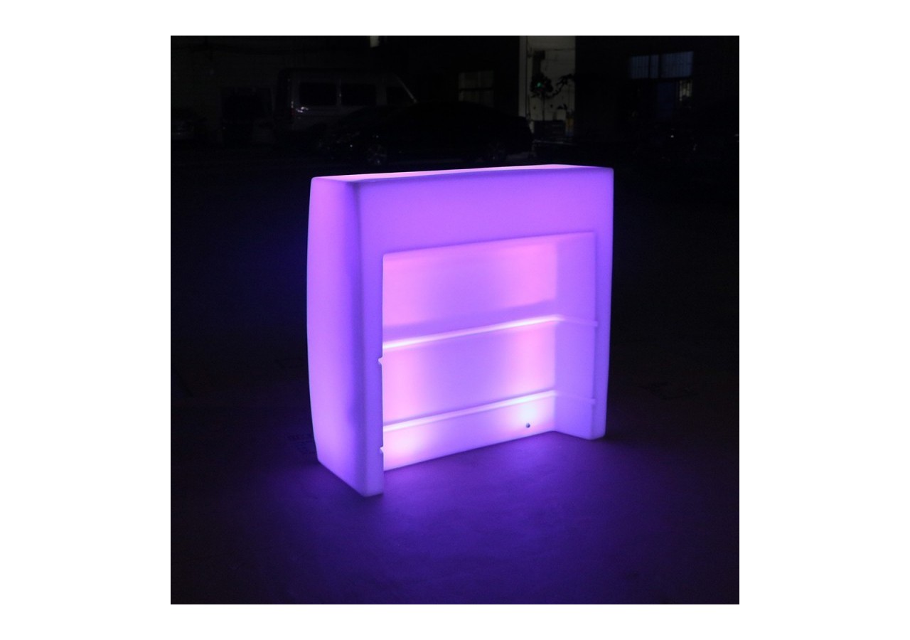 Comptoir lumineux LED RGBW 10W sans fil IP65 110x46x110cm - MU5002 - Barcelona LED