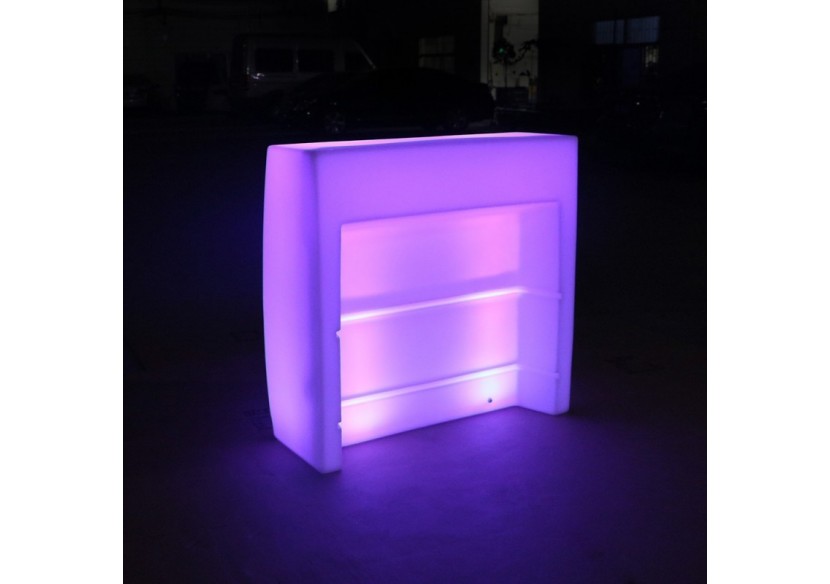 Comptoir lumineux LED RGBW 10W sans fil IP65 110x46x110cm - MU5002 - Barcelona LED