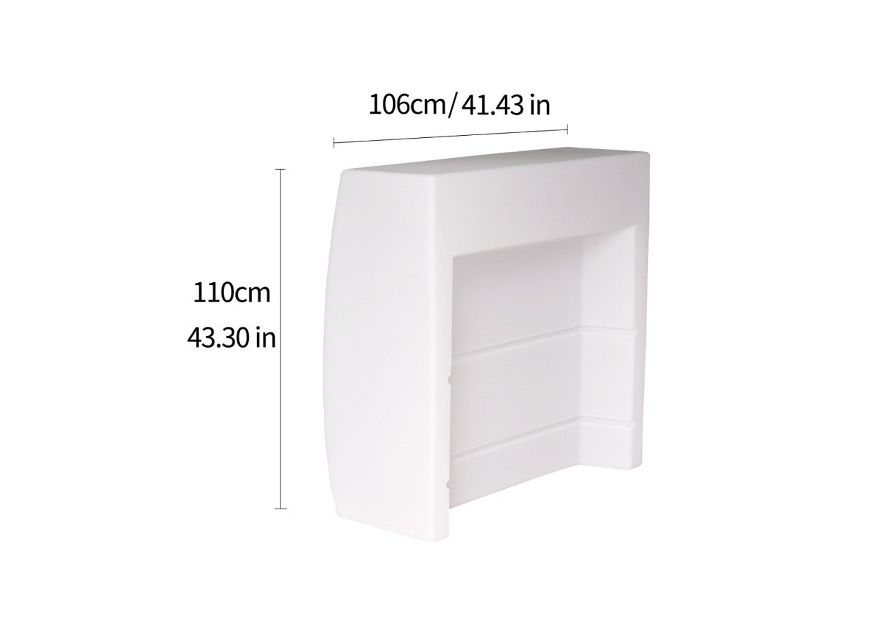 Comptoir lumineux LED RGBW 10W sans fil IP65 110x46x110cm - MU5002 - Barcelona LED