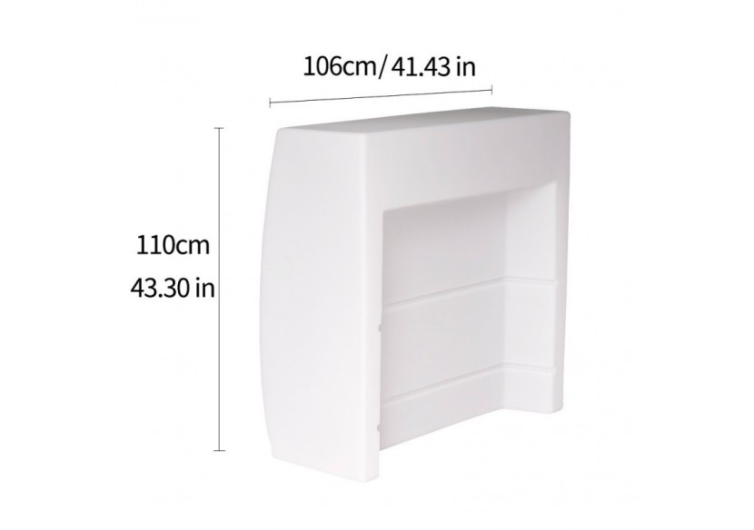 Comptoir lumineux LED RGBW 10W sans fil IP65 110x46x110cm - MU5002 - Barcelona LED