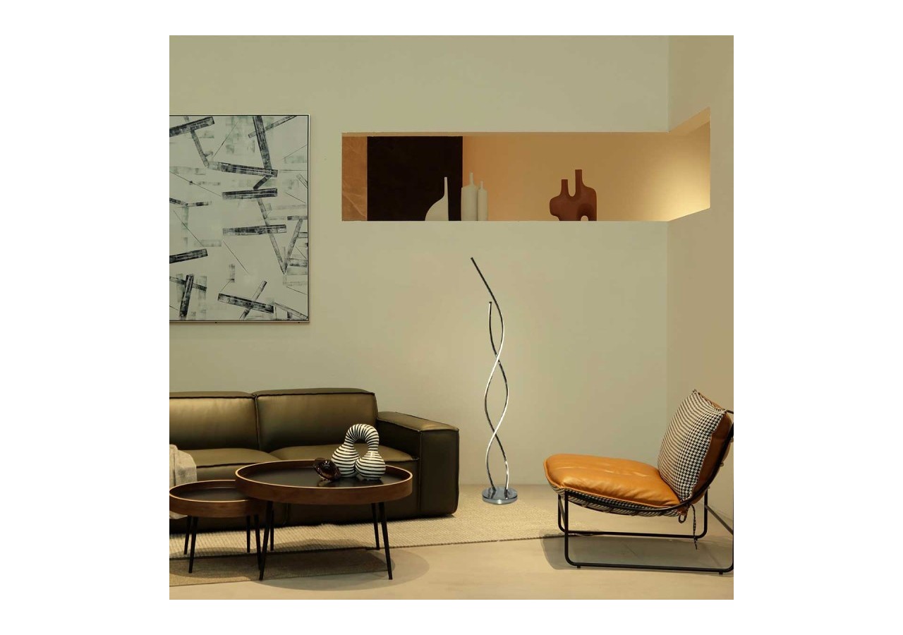 Lampe sur pied LED "Helix-F" 25W - L3025-P-BC - Barcelona LED