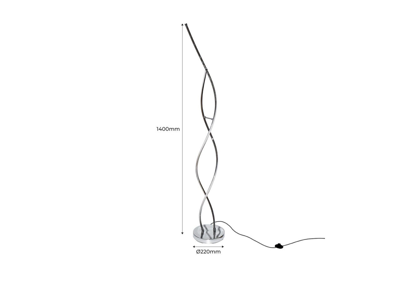 Lampe sur pied LED "Helix-F" 25W - L3025-P-BC - Barcelona LED
