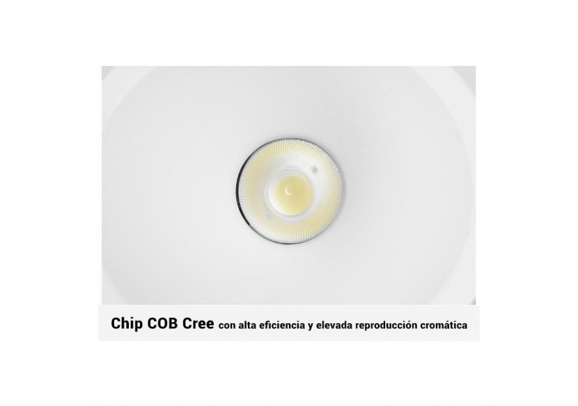 Spot LED encastrable 6W 15 degrés "Koppa" incliné - MODI6-15-B-2700 - Barcelona LED