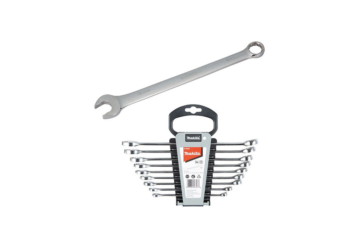 Jeu de 9 clés mixtes - Makita : Confort'Mat