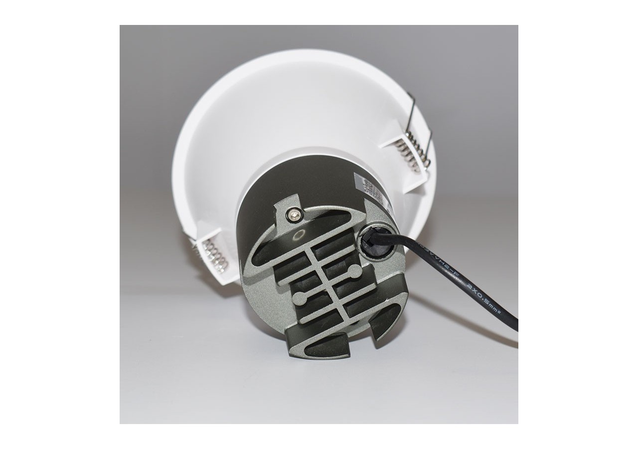 Spot LED encastrable 10W "KOPPA"-Optique 24 degrés-Coupe diamètre 100mm-Faible UGR - MODR11-24-B-4000 - Barcelona LED