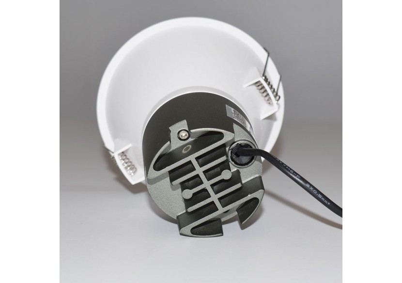 Spot LED encastrable 10W "KOPPA"-Optique 24 degrés-Coupe diamètre 100mm-Faible UGR - MODR11-24-B-4000 - Barcelona LED