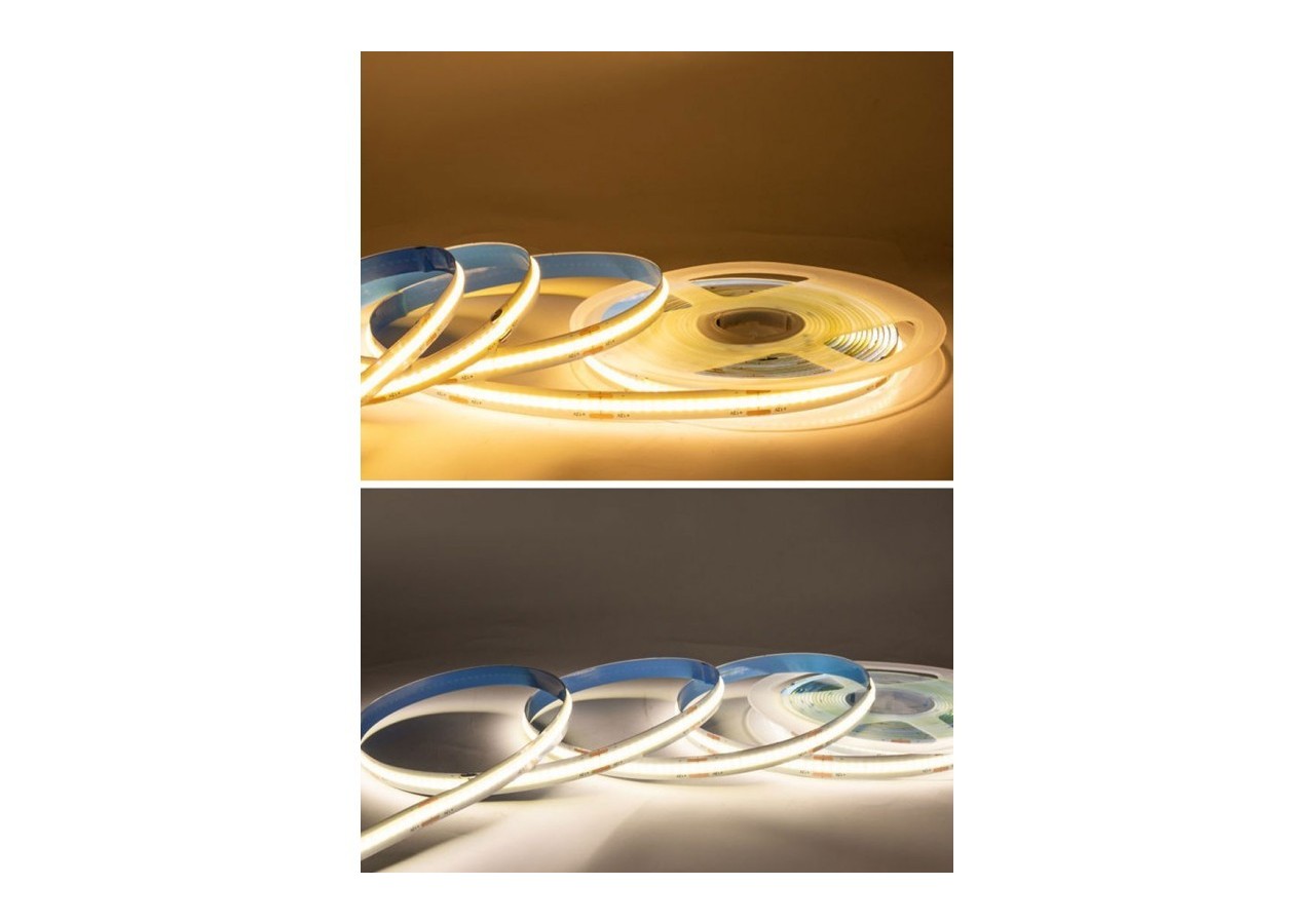 Ruban LED COB 24V DC-12W/m-10mm-IP20-Rouleau de 10 mètres-Sécable tous les 5cm - B1559-10-BF - Barcelona LED