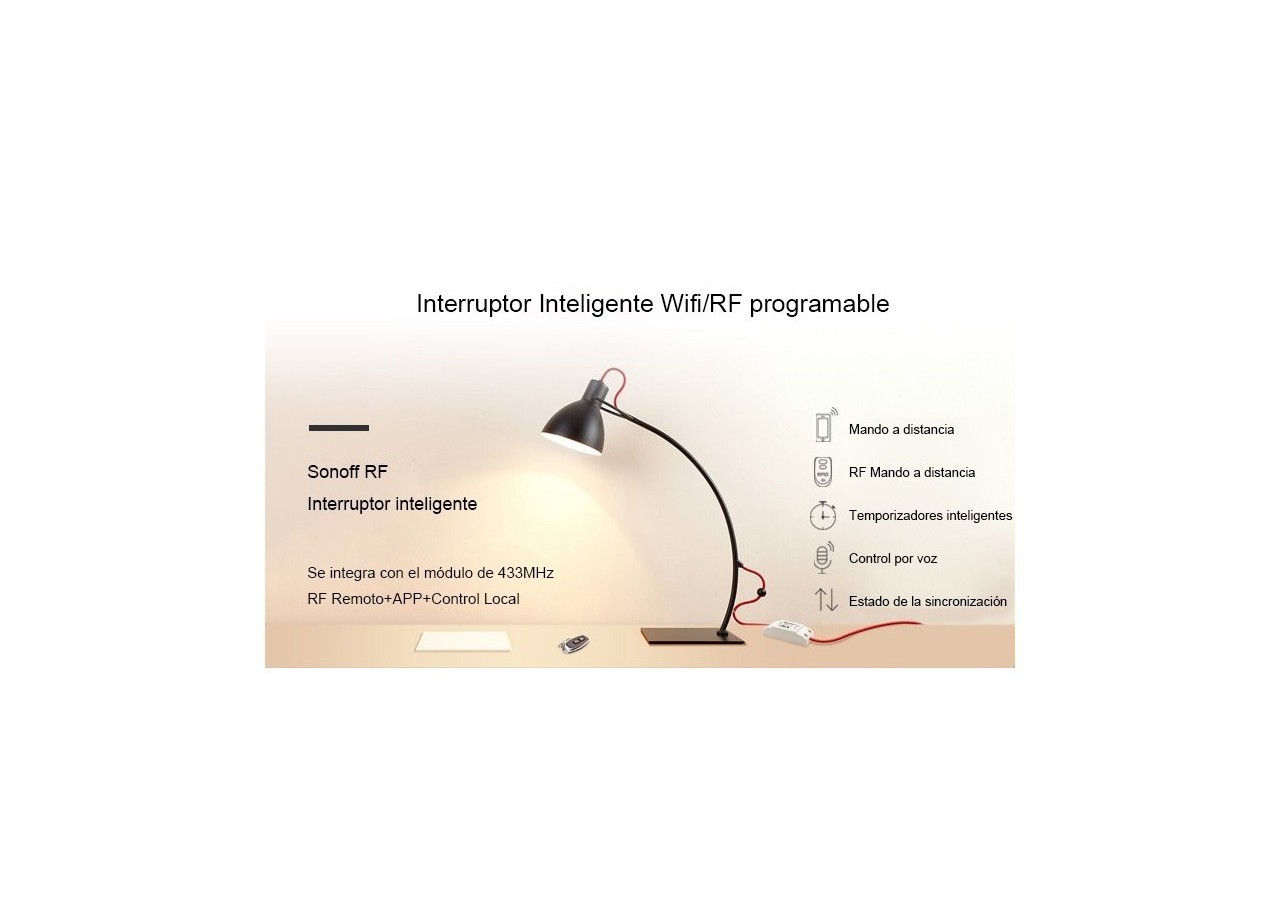 Interrupteur intelligent Wifi/RF programmable : SONOFF BASIC - SONOFFRFR2 - Barcelona LED