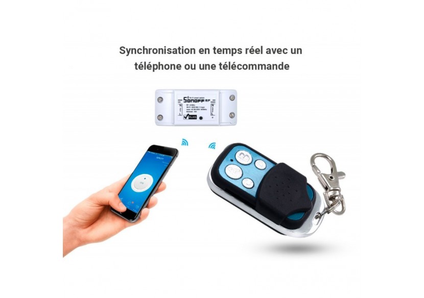 Télécommande sans fil Wifi 4 boutons | SONOFF - SONOFF4KEYREMOTE - Barcelona LED