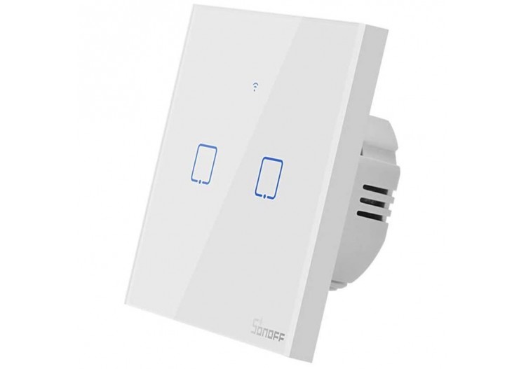 Double interrupteur tactile WiFi / SmartHome SONOFF Touch - SONOFFT0EU2C - Barcelona LED 2