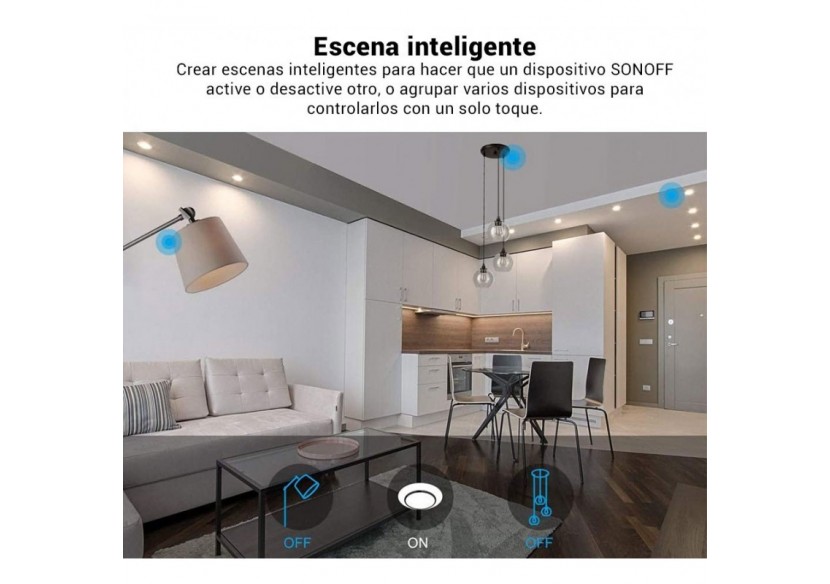 Double interrupteur tactile WiFi / SmartHome SONOFF Touch - SONOFFT0EU2C - Barcelona LED
