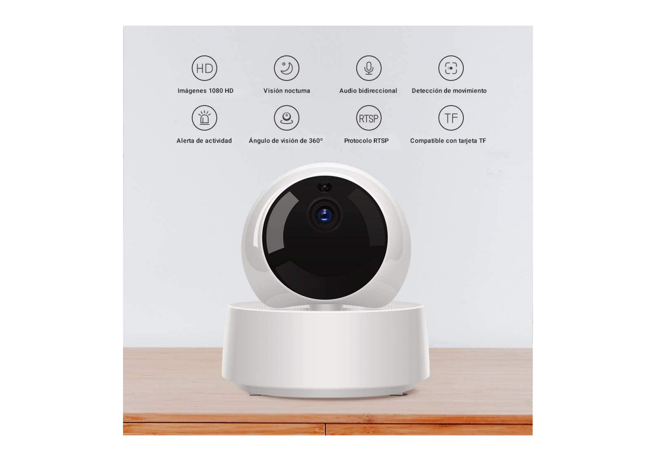 Caméra de sécurité WiFi 1080p 360 degrés | SONOFF - SONOFFGK200MP2B - Barcelona LED