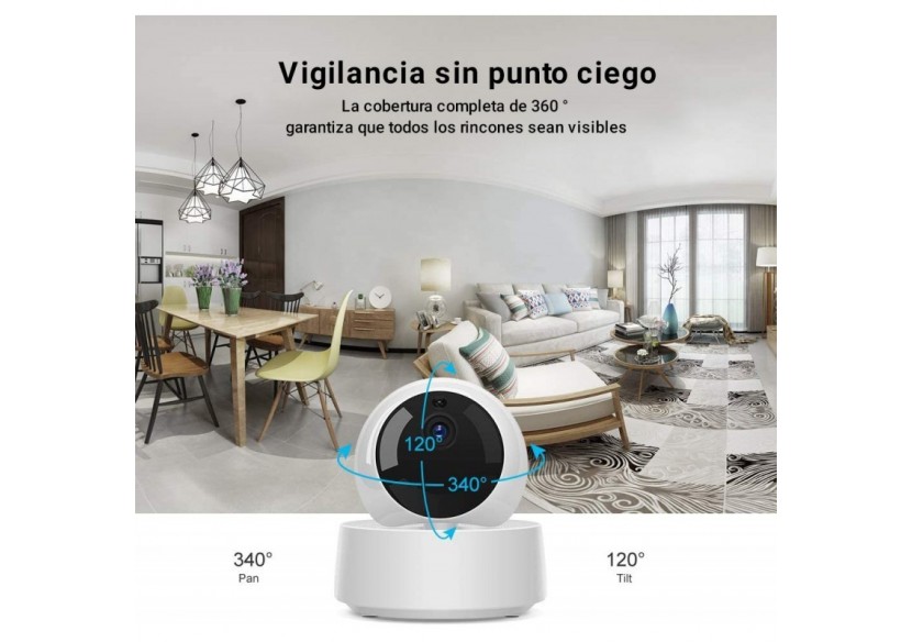Caméra de sécurité WiFi 1080p 360 degrés | SONOFF - SONOFFGK200MP2B - Barcelona LED