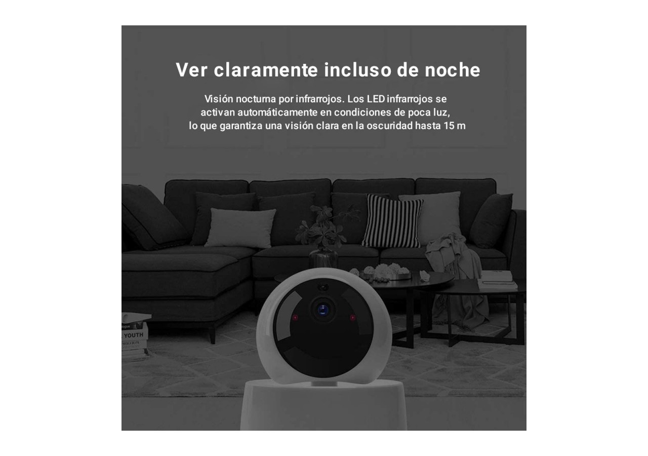 Caméra de sécurité WiFi 1080p 360 degrés | SONOFF - SONOFFGK200MP2B - Barcelona LED