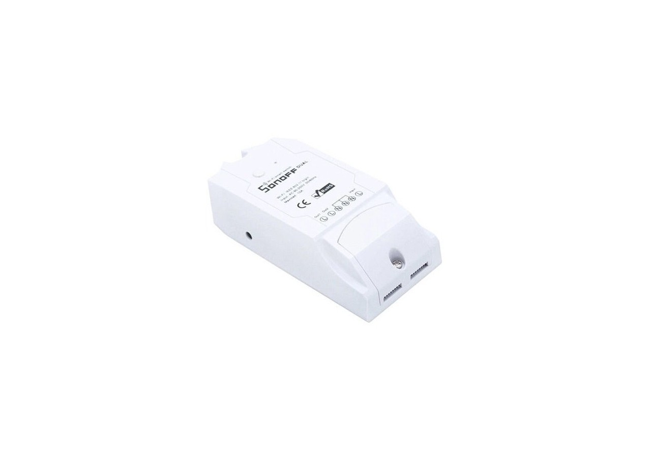 Interrupteur intelligent Dual WiFi programmable SMART LIGHT | SONOFF-DUAL R2 - SONOFFDUALR2 - Barcelona LED