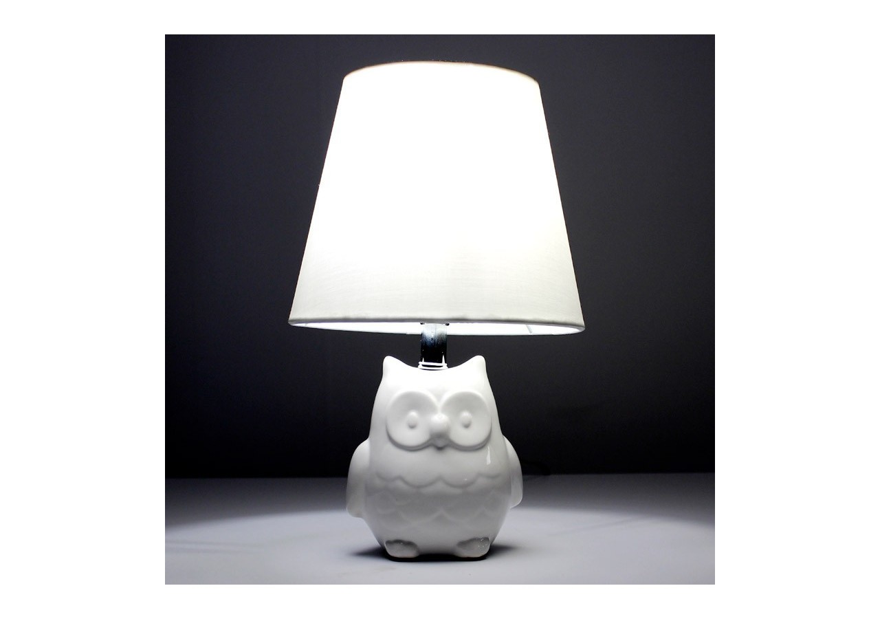 Lampe de table en céramique "OWL" E27 - LC1908 - Barcelona LED