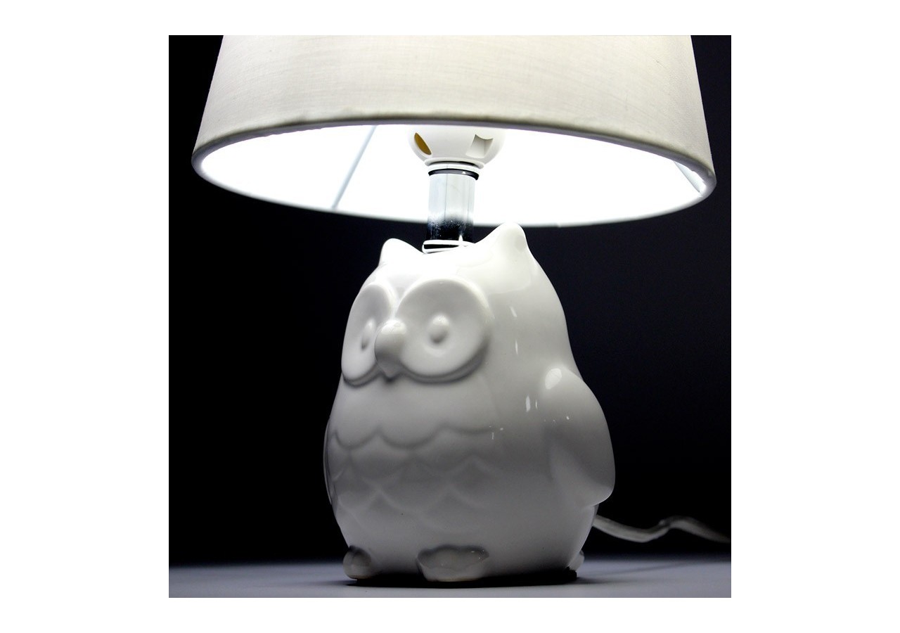 Lampe de table en céramique "OWL" E27 - LC1908 - Barcelona LED