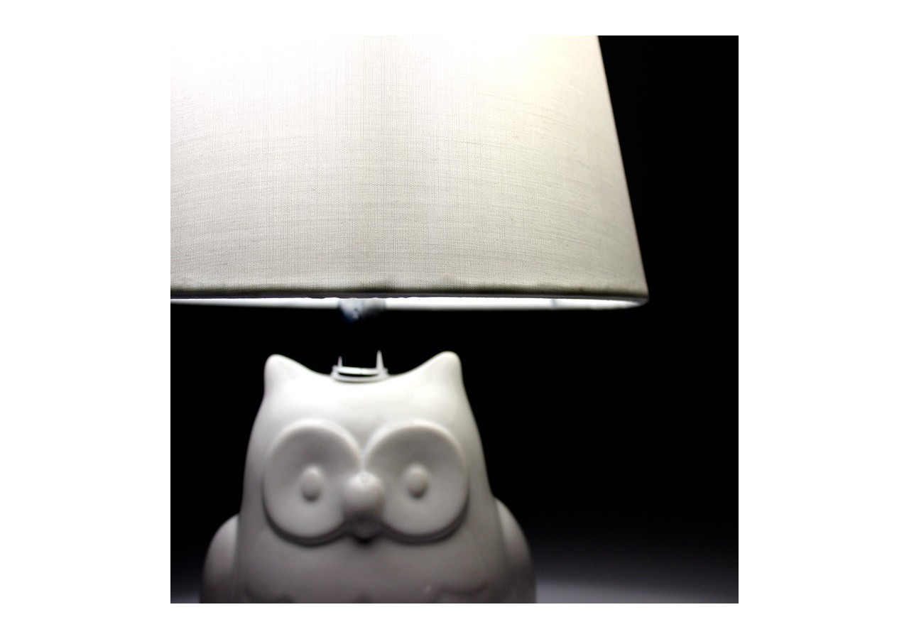 Lampe de table en céramique "OWL" E27 - LC1908 - Barcelona LED
