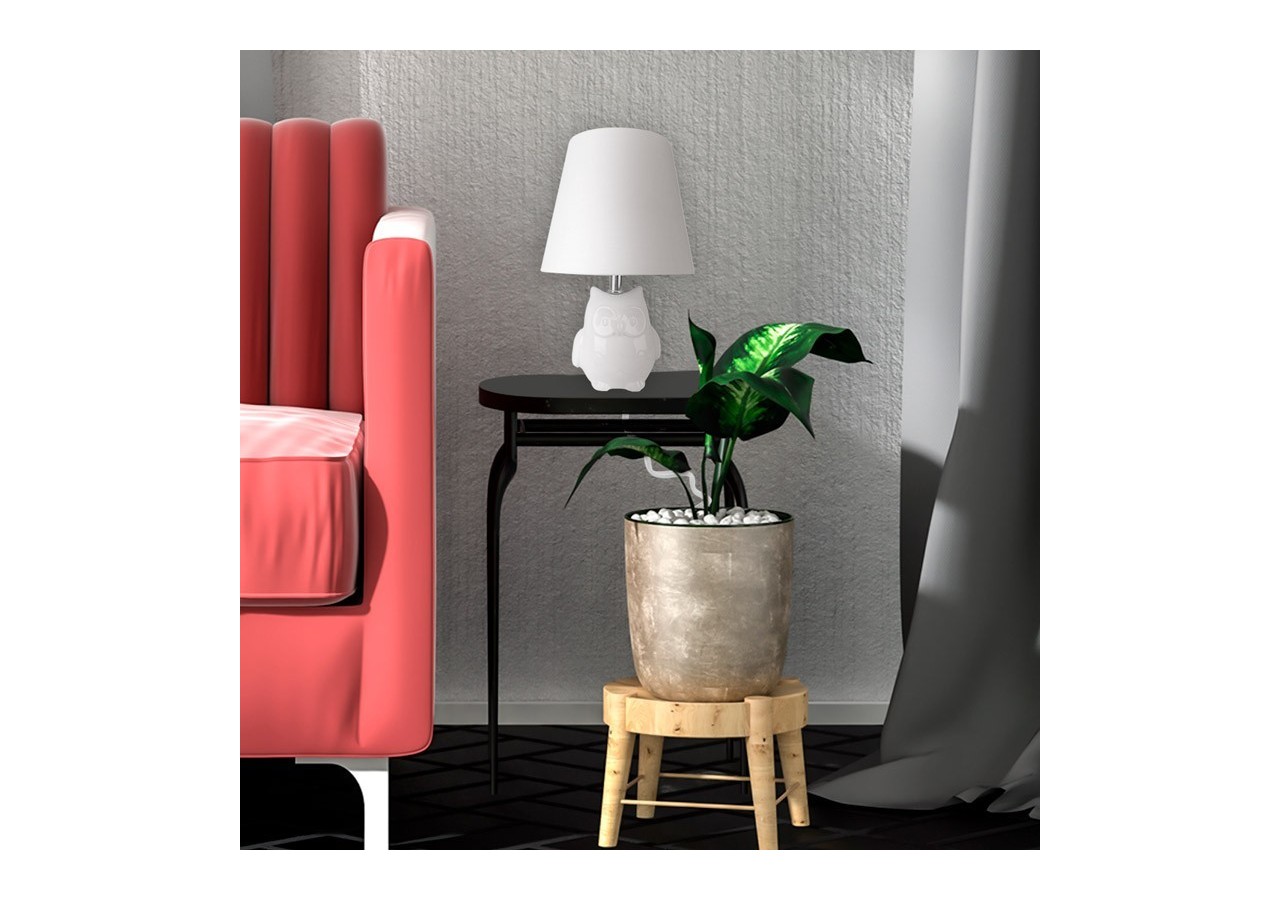 Lampe de table en céramique "OWL" E27 - LC1908 - Barcelona LED