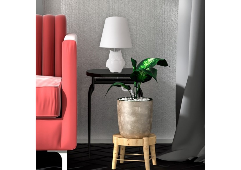 Lampe de table en céramique "OWL" E27 - LC1908 - Barcelona LED Lampe de table en céramique "OWL" E27 - LC1908 - Barcelona LED