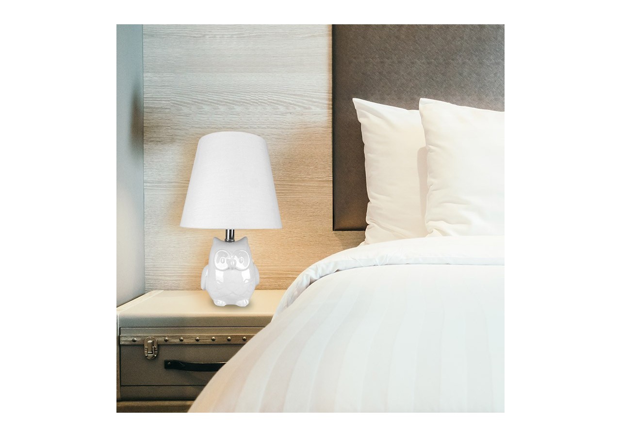 Lampe de table en céramique "OWL" E27 - LC1908 - Barcelona LED