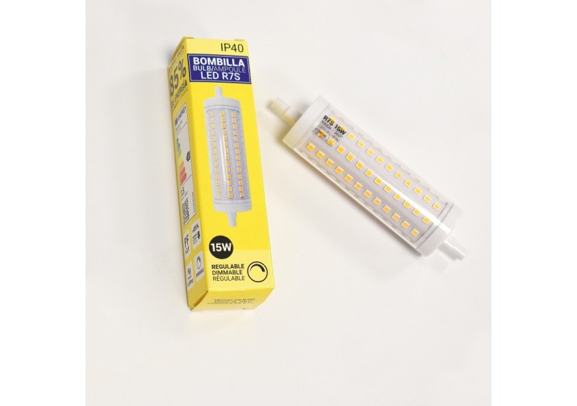 Ampoule LED R7S régulable 118mm-1700lm-230V-15W - BS1-R7S118-15W-D-BC - Barcelona LED Ampoule LED R7S régulable 118mm-1700lm-230V-15W - BS1-R7S118-15W-D-BC - Barcelona LED