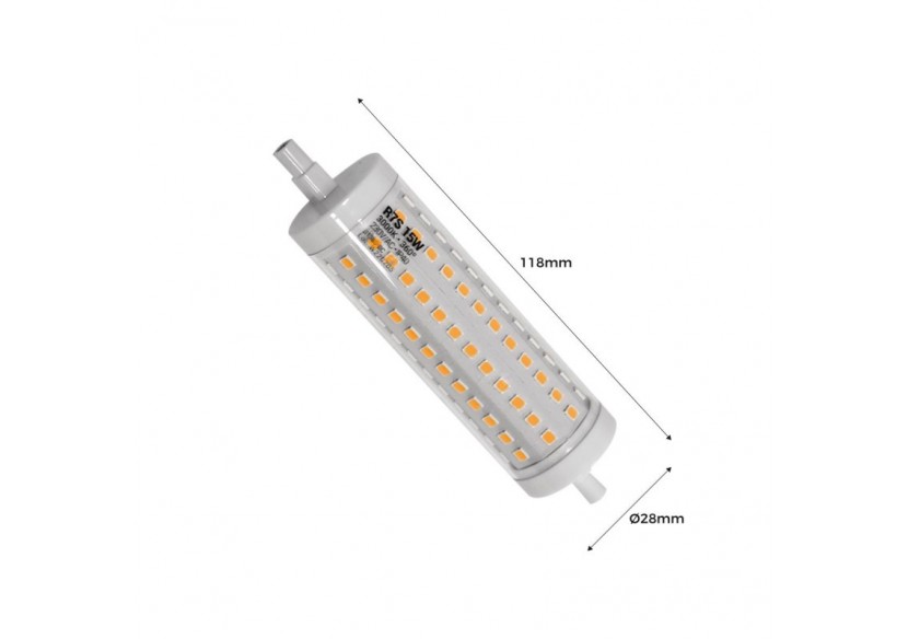 Ampoule LED R7S régulable 118mm-1700lm-230V-15W - BS1-R7S118-15W-D-BC - Barcelona LED Ampoule LED R7S régulable 118mm-1700lm-230V-15W - BS1-R7S118-15W-D-BC - Barcelona LED