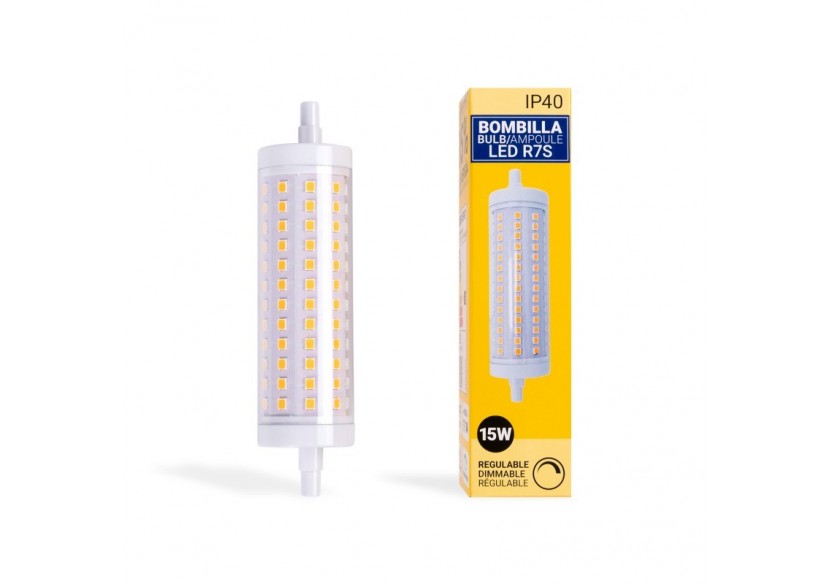 Ampoule LED R7S régulable 118mm-1700lm-230V-15W - BS1-R7S118-15W-D-BC - Barcelona LED Ampoule LED R7S régulable 118mm-1700lm-230V-15W - BS1-R7S118-15W-D-BC - Barcelona LED