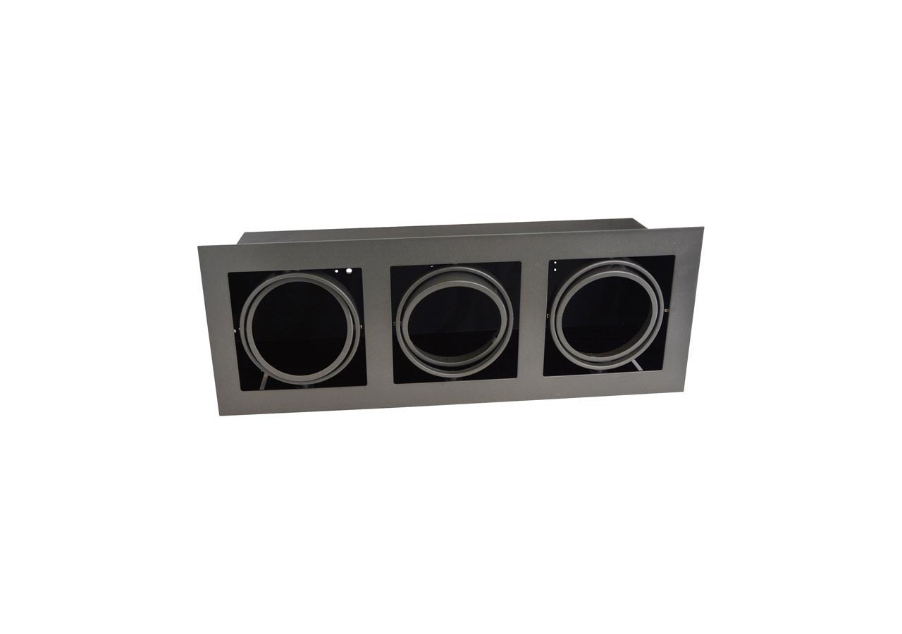 Support encastrable pour 3 spots AR111 LED - B101631-2-G - Barcelona LED