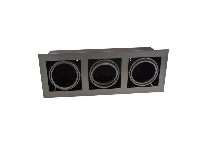 Support encastrable pour 3 spots AR111 LED - B101631-2-G - Barcelona LED Support encastrable pour 3 spots AR111 LED - B101631-2-G - Barcelona LED