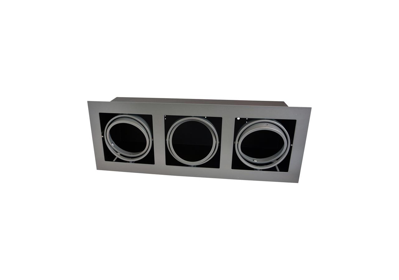 Support encastrable pour 3 spots AR111 LED - B101631-2-G - Barcelona LED